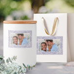 Chic French Lilac Theme Photo Wedding Labels<br><div class="desc">Infuse an element of classic elegance into your wedding day with our elegant Purple and Pink French Lilac Themed Photo Border Wedding Labels. Designed with an exquisite lavender and blush pink pattern, this label set transforms any wine or candle label into a personalised memento. Perfect for a fairytale wedding or...</div>