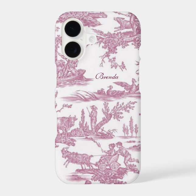 Chic French Toiles Custom iPhone 7 Plus Case (Back)