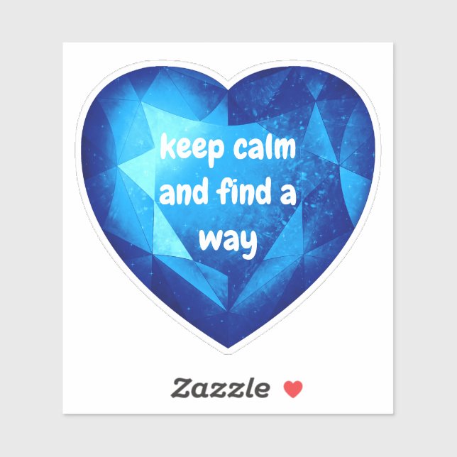 Chic fresh blue Diamond quote affirmation  (Sheet)