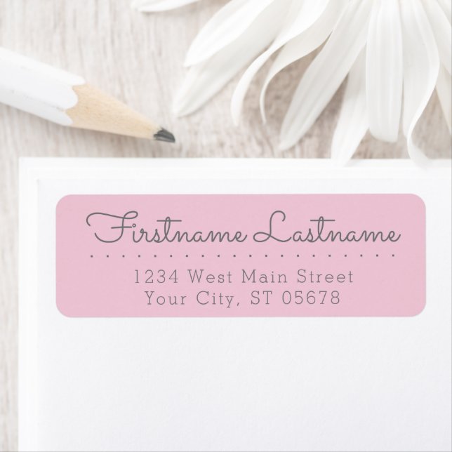 Chic Fun Simple Grey Blush Pink Styled Typography (Insitu)