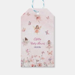 Chic Garden Fairy Princess Girl Baby Shower Gift Tags