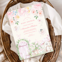 Chic Garden Floral Fairy Princess Girl Baby Shower