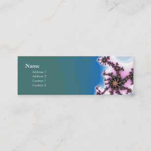 chic geek fractal colourful profile card