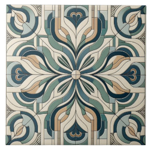Chic Geometric Harmony  Tile