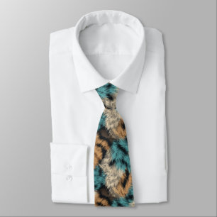 Chic Gift For Boyfriend Safari Print Tie