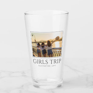 Chic Girls Trip Girls weekend Custom Photo Glass