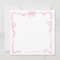 Chic Girly Blush Pink Bow Ribbon Frame