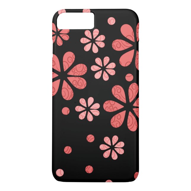 Chic Girly Floral Pattern Case-Mate iPhone Case (Back)