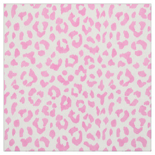 Chic girly light pink cheetah print pattern fabric