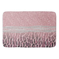 Chic Girly Pink Leopard animal print Glitter Image