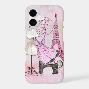 Chic Girly Pink Paris Fashion iPhone