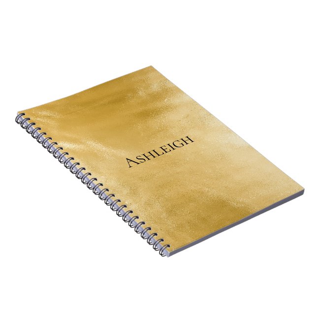Chic Glam Gold Notebook (Right Side)
