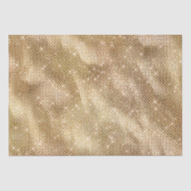 Chic Glam Gold Sparkle Tissue Paper (Front)