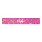 Chic Glam Pink Gold Glitter Sparkle Personalised