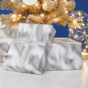 Chic Glam Silver Christmas Wrapping Paper
