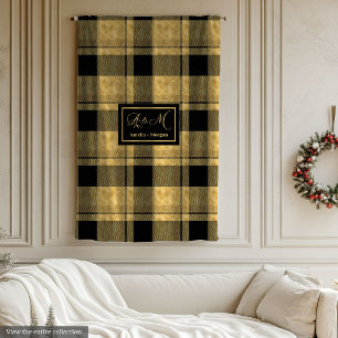 Chic Glamourous Birthday Gift Black Gold Blanket