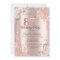 Chic Glitter Drips,Flowers Rose Gold 85th Birthday
