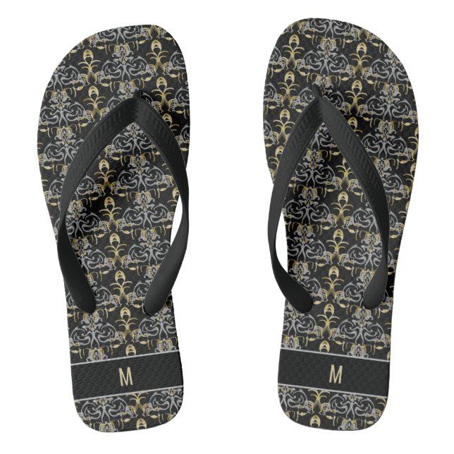 Chic Glitter Monogrammed  Jandals (Footbed)