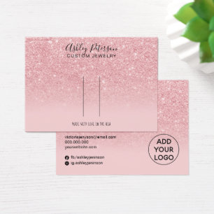 Chic glitter pink barrette hair clip display