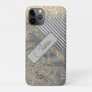 Chic Glittery Mandala Personalised Case-Mate iPhone Case