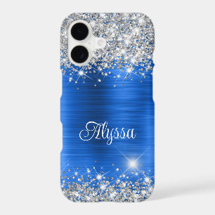 Chic Glittery Royal Blue Glam Name