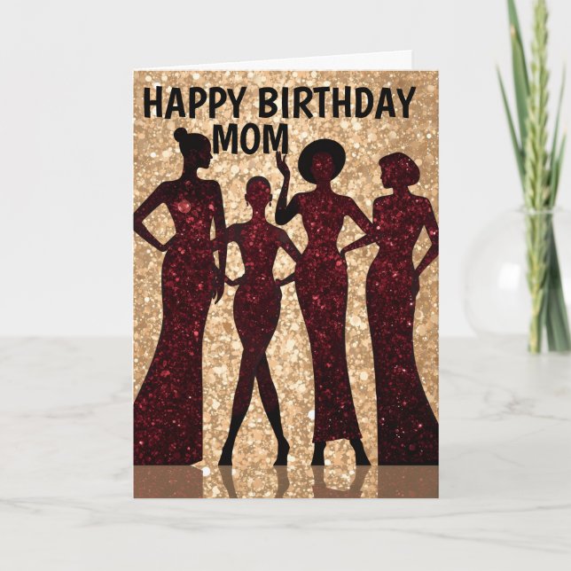 Chic glitz fashion party card (Front)