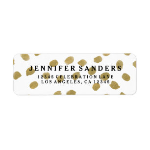 Chic Gold Address Labels