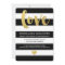 Chic Gold | Bold Black Stripe Wedding Invitation