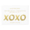 Chic Gold Brush Stroke | XOXO Photo Save the Date