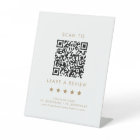 Chic Gold Business QR Code Leave A Review