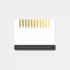 Chic Gold Effect Post It Notes