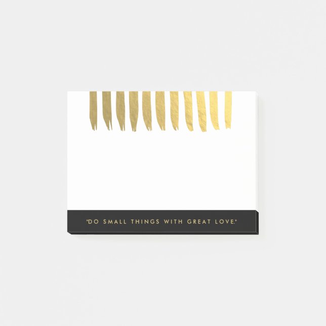 Chic Gold Effect Post It Notes (Front)