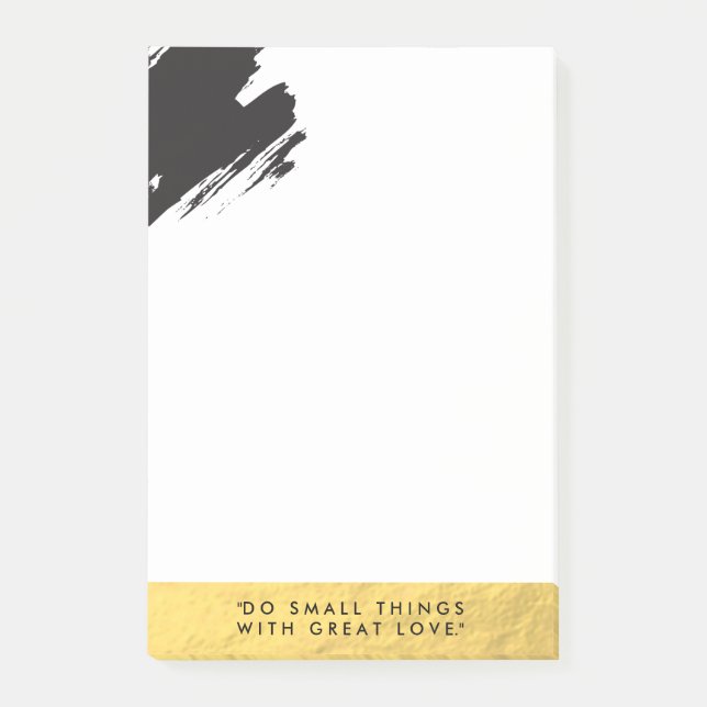 Chic Gold Effect Post It Notes (Front)