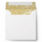 Chic Gold Faux Glittered Trim - Envelope