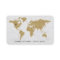 Chic Gold Foil World Map Travel Agency or Blogger