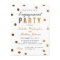 Chic Gold Glitter Confetti Engagement Party
