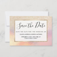 Chic Gold Glitter Iridescent Holographic Gradient