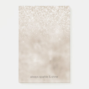 Chic Gold Glitz Glitter Post-it Notes