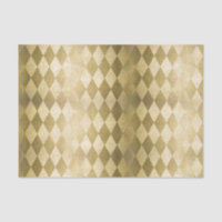 Chic Gold Harlequin Diamond Pattern
