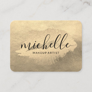 Chic Gold Kiss Business Card