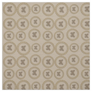 Chic Gold Rings Butterfly Pattern Linen Fabric
