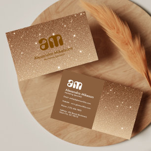 Chic Gold Sparkle Business Card