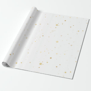 Chic Gold Sparkle Confetti Wrapping Paper