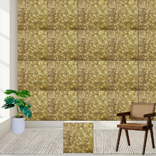 Chic Gold Sparkling Glitter Wall Floor Fireplace Tile