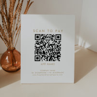 Chic Gold Typography Business Scan To Pay