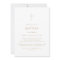 Chic Gold Typography Cross Baptism