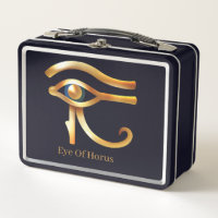 Chic Golden Eye Of Horus , Egyptian hieroglyphs 