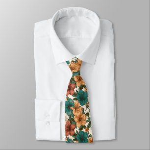 Chic Graduation Gifts For Him Tropical Flower Tie