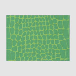 Chic Green Snakeskin Tissue Paper
