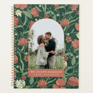 Chic Green & Terracotta Floral Arch Photo Planner